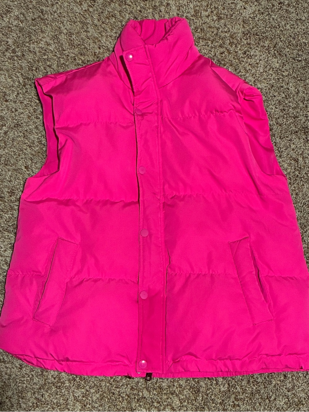 Women’s Hot Pink Puffer Vest